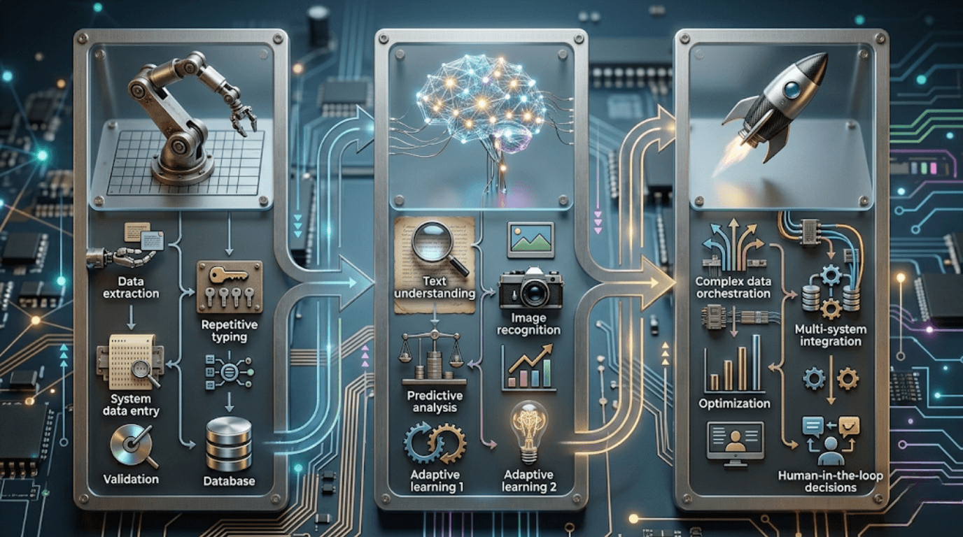 RPA, IA e automação inteligente: qual a diferença e quando usar cada uma