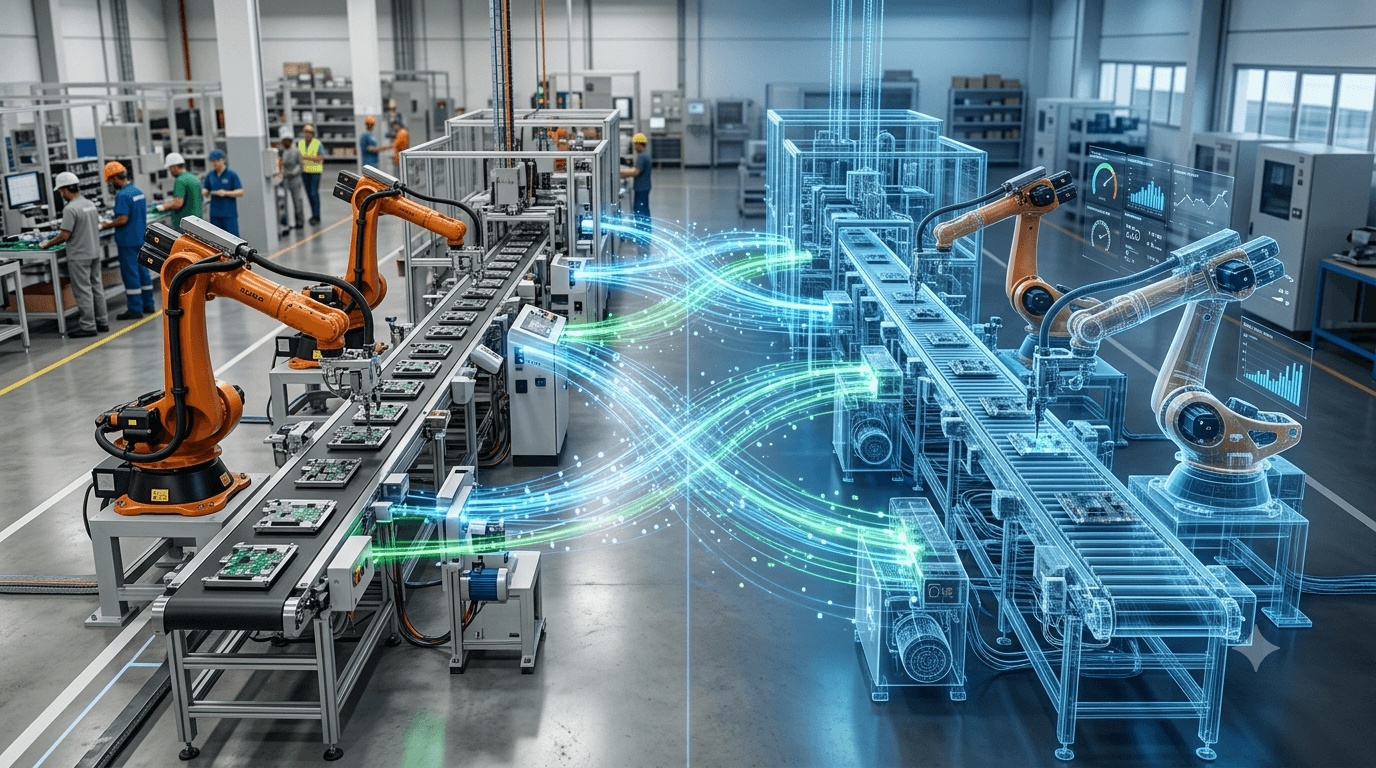 O que é Digital Twin: como simular a operação industrial antes de alterar o mundo físico